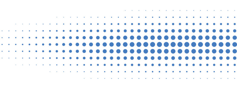 Creative dot matrix pattern with varying density on transparent background