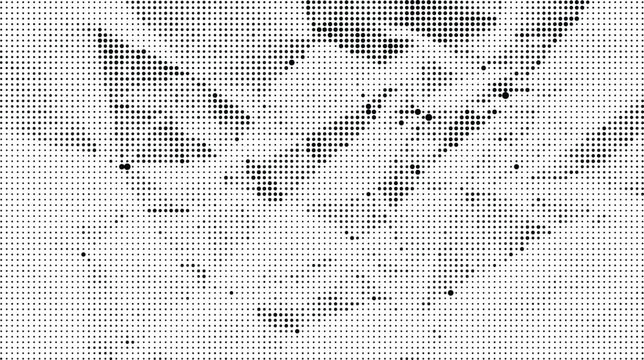 Minimalist Halftone Abstract Monochromatic Dot Pattern Vector Background