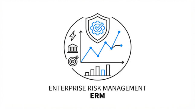 Enterprise Risk Management ERM Business Analytics Icon Vector