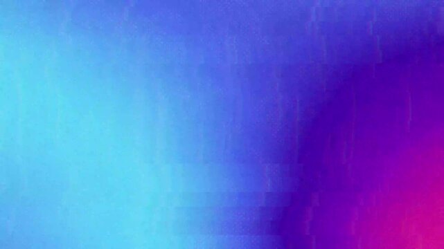 Abstract Grainy Gradient Background with Blue and Pink Glitch Texture and Digital Noise Pattern
