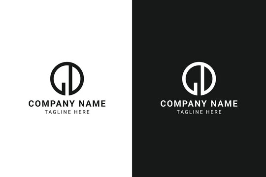 GD / DG Modern Minimal Monogram Logo Design | Abstract GD / DG Letter Logo for Creative Business