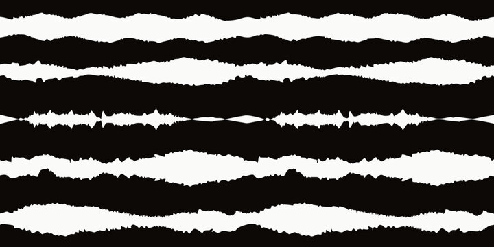 Torn paper strips pattern black and white abstract background