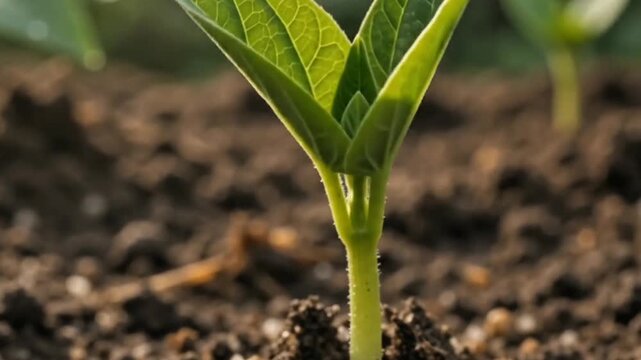 Plant Growth Timelapse from Seed to Green Plant &ndash; Cinematic Nature Footage 