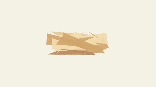 Geometric origami paper animation: abstract minimalist motion 4k background