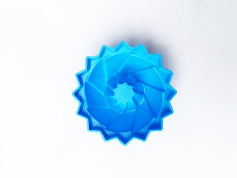 A traditional Malaysian blue plastic mould used for making Kuih Puteri Ayu, jelly, or pudding.&nbsp;