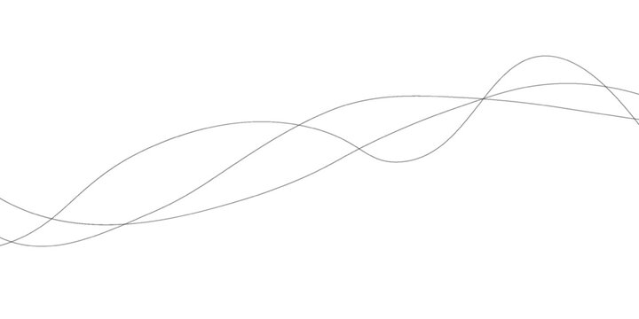 Line art abstract vector illustration. Wavy lines.