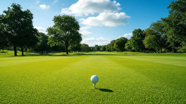 Golf course grass golf material, golf course grass
