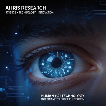 ai iris research futuristic eye technology