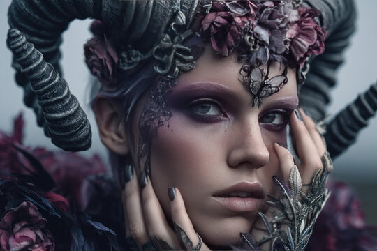 The Gothic image of a girl