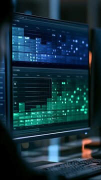 Dynamic Data Visualization on Computer Monitors