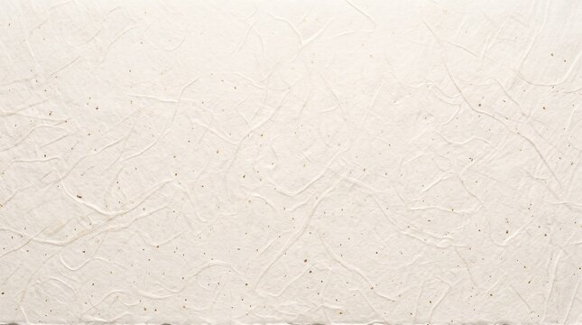 Abstract cream colored textured mulberry paper background with off white