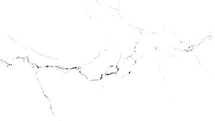 Naklejka premium Black and white grunge texture featuring intricate cracks and fractured lines on a stark white background