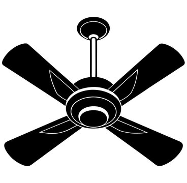 vector illustration of fan