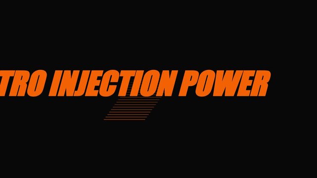 Nitro injection power motion title animation for automotive and racing branding 4k