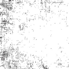 Fototapeta premium Isolated Distressed grunge texture vector, black and white grainy overlay, weathered vintage paper effect, abstract ink splatter background for graphic design ,Clean grouped each Icon