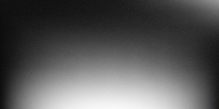 Subtle dark grey to bright white gradient with a gentle grainy texture creating a soft and clean minimalist background