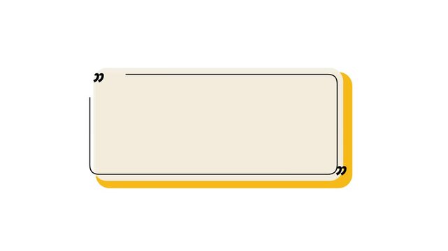 Animated Cartoon Text Box With A Unique Design.