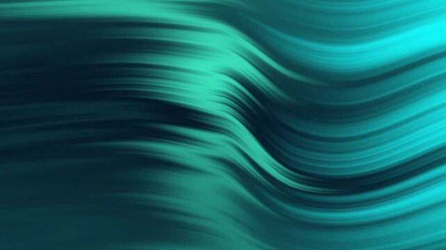 Abstract teal and dark blue flowing wave motion with smooth streaks. Ideal for technology visuals, futuristic intros, transitions, overlays, presentations, and digital backgrounds.