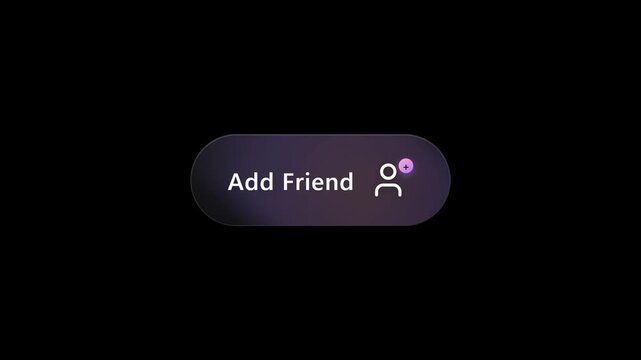 Modern add friend button with user icon