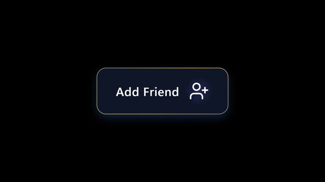 Modern add friend button with user icon