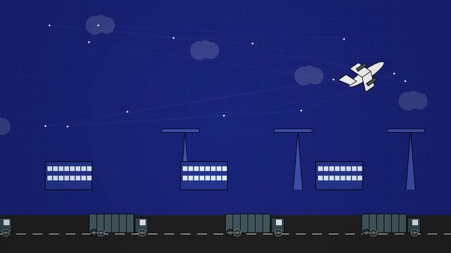 Minimalist 2D Side-Scrolling Adventure Game Level Background with Floating Platforms and Night Sky