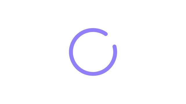Minimalist Loading Spinner Buffering Icon Loop Motion Graphic