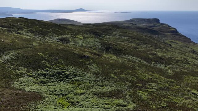 Aerial view of Horn Head in County Donegal, Ireland
