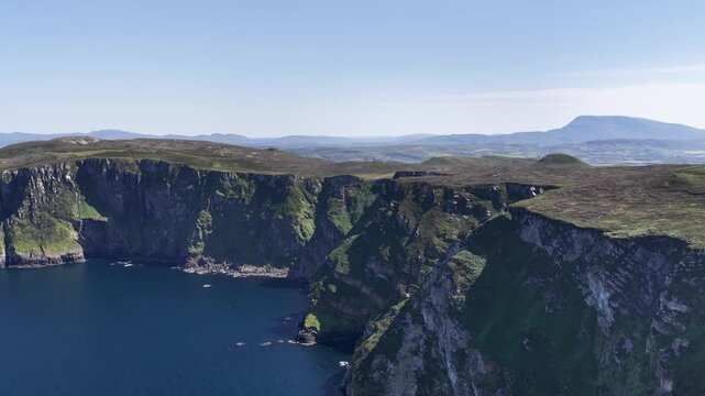 Aerial view of Horn Head in County Donegal, Ireland