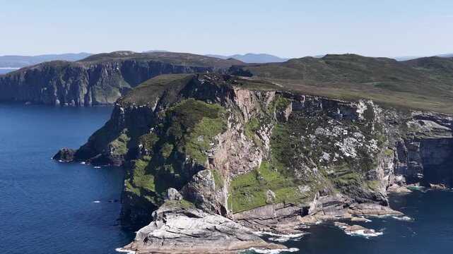 Aerial view of Horn Head in County Donegal, Ireland
