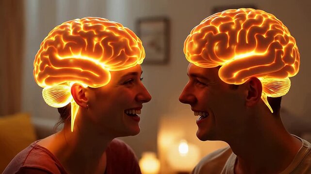 A shared moment: The joy of a shared laugh lighting up the brain