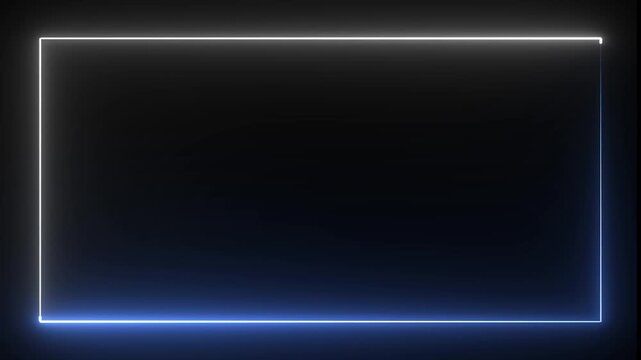Modern led tv screen displaying blue light, sleek black frame, minimalist home entertainment setup blue light display
