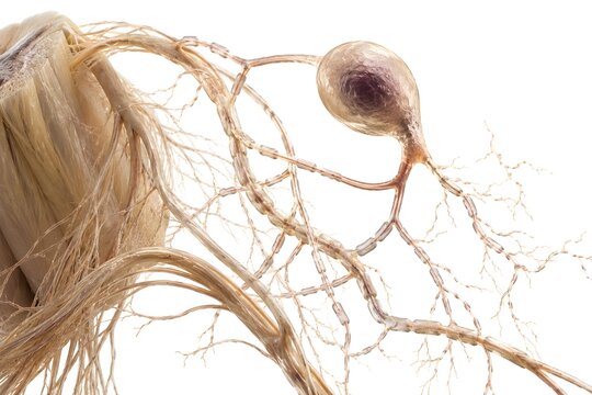 Visualization Of Sensory Neurons Displaying Pseudounipolar Structure With Dorsal Root