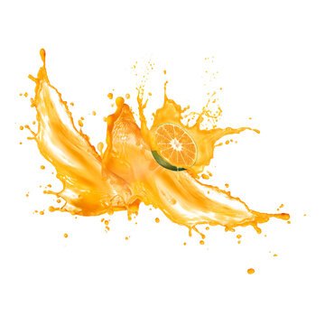 orange juice splash