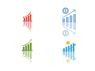 Obraz premium business graph icon
