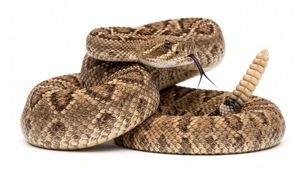 Obraz premium Coiled Rattlesnake Reptile Wildlife Photography