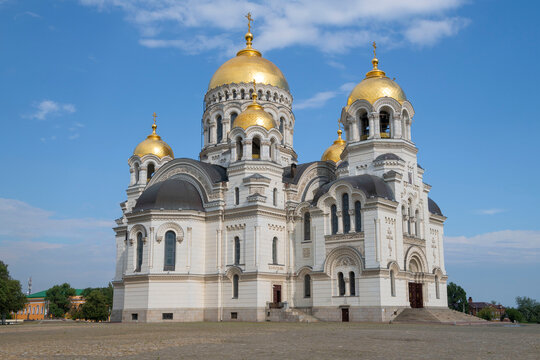 Cathedral of the Ascension of the Lord (Ascension Military All-Cossack Cathedral) on a July day. Novocherkassk, Rostov region