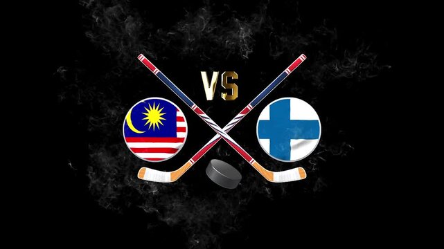 Malaysia Finland Hockey Competition Graphic Design
