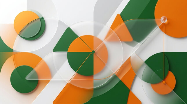 Geometric Shapes 3D Abstract Background