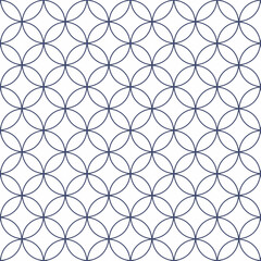 Fototapeta premium Geometric interlocking circles pattern background