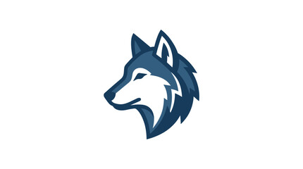 Side profile wolf head mascot logo © gunawan