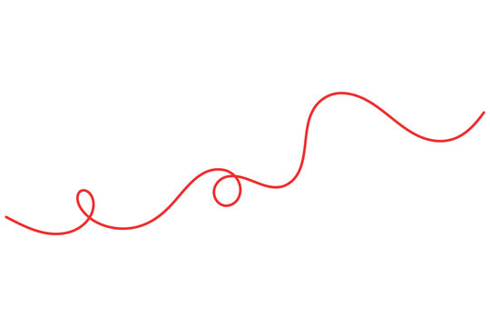 Abstract wave one line art depicting an elegant continuous black line with fluid curved loops in a clean minimalist style. Editable vector illustration on white.