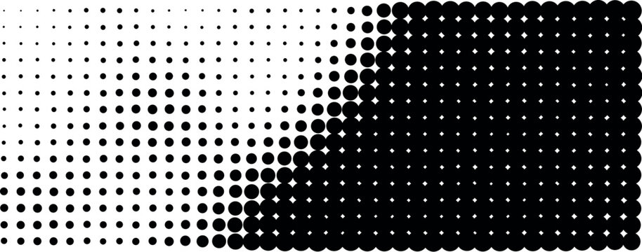 AdMonochrome halftone abstract dot grid gradient background with circular pattern shading texture design for modern graphic illustration and creative backdropobe Illustrator Artwork