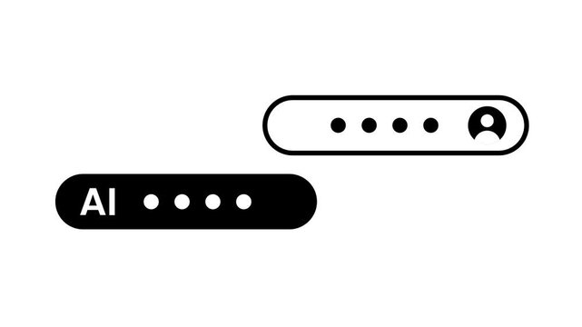 AI Chatbot Conversation with User Interface Loop Motion Graphic Vector Animation