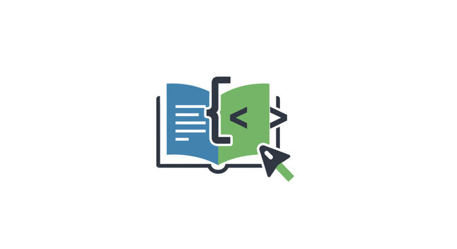 Coding web development programming symbol.