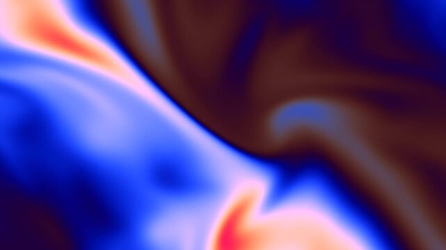 Abstract wave patterns in blue and brown tones
