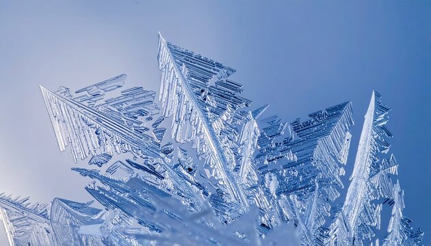 ice crystals macro background