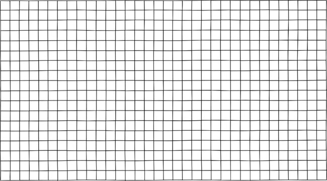 Hand Drawn Irregular Grid Pattern Background Featuring Organic Square Mesh Texture for Modern Minimal Vector Design Projects