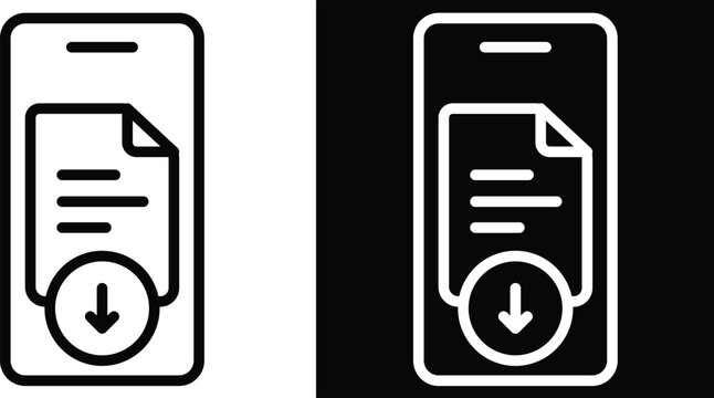 download Two-tone version in black and white background