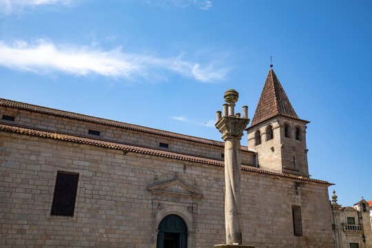 The Church of Santa Mar&iacute;a la Mayor in Guarda, Portugal, on a sunny day