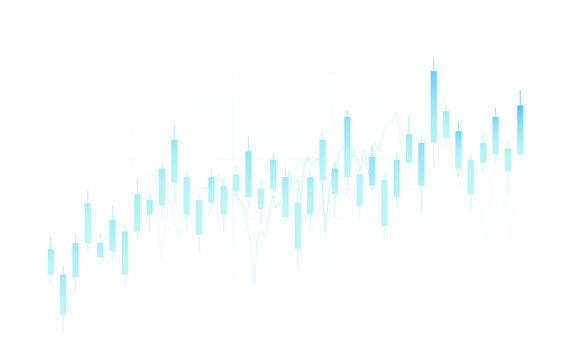 Finance trading stock market business chart graph vector illustration isolated white background